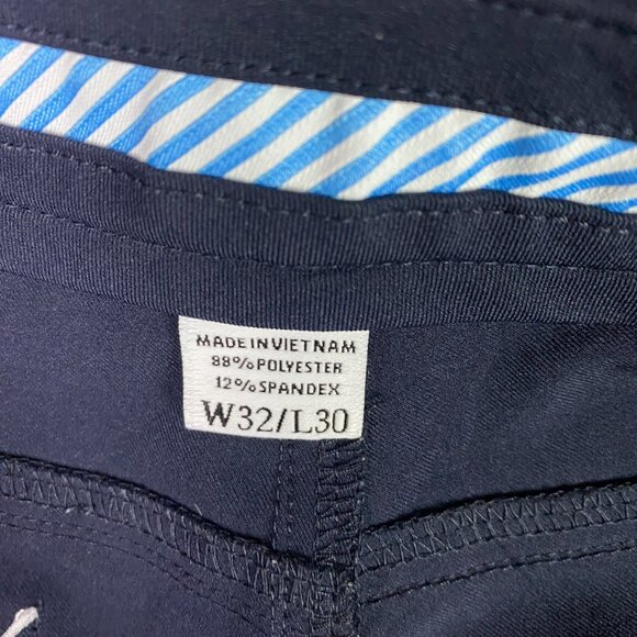 FootJoy Athletic Fit Golf Pants Men's 32 x 30 Navy Blue Stretch Performance - Picture 8 of 14